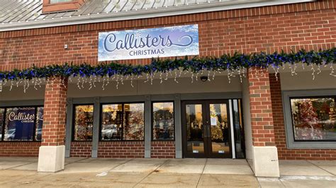 Callisters christmas - Step into a winter wonderland of Christmas cheer at our 12,000 square foot store located at 19233 W Bluemound Rd in Brookfield, Wisconsin. Shop over 5,000 personalized ornaments, holiday decor, and one of the largest selections of Old World Christmas ornaments in Wisconsin.